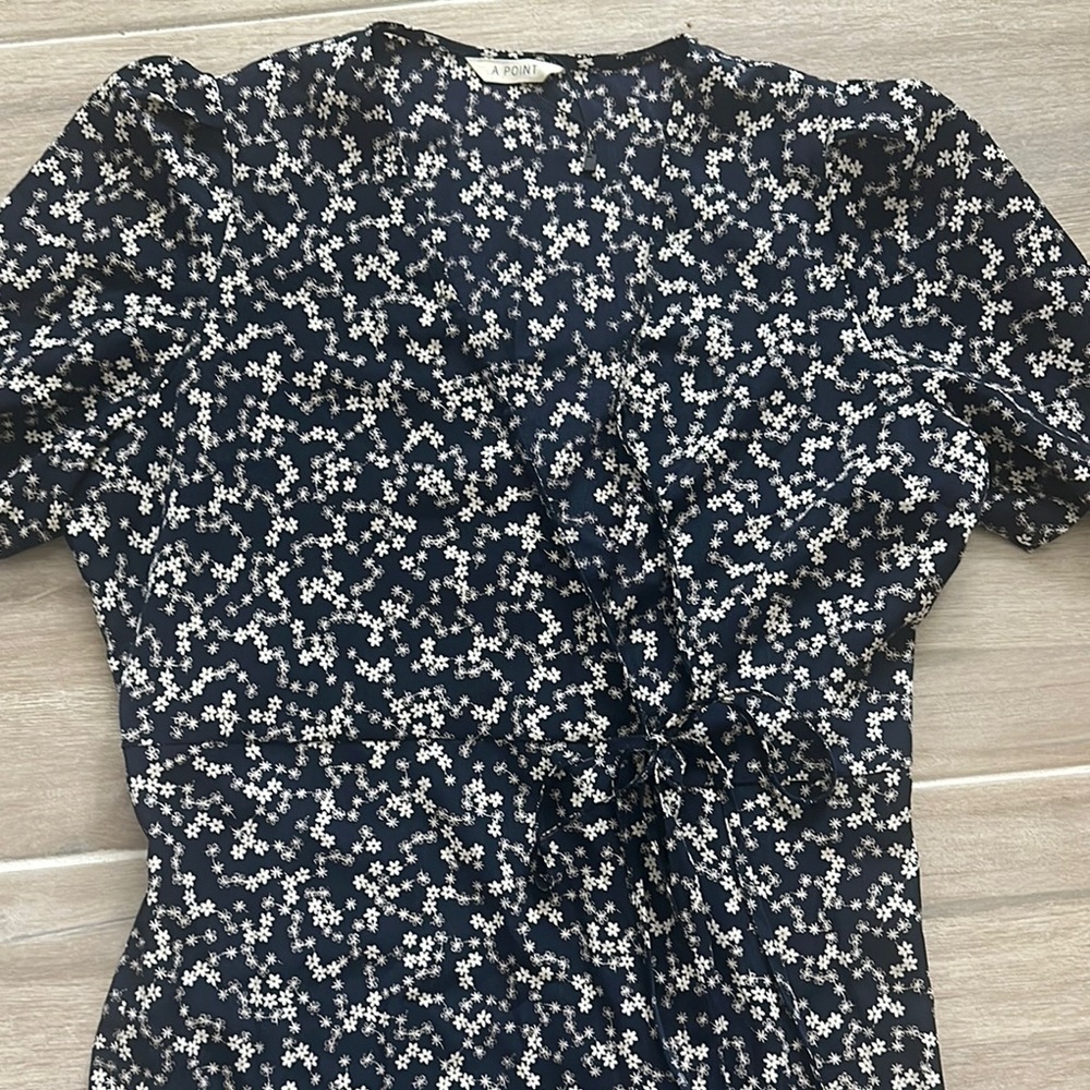 Floral Navy Top by A.P.C.